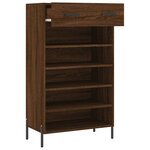 vidaXL Armoire à chaussures chêne marron 60x35x105cm bois d'ingénierie