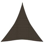 vidaXL Voile d'ombrage 160 g/m² Marron 3x4x4 m PEHD