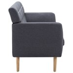 vidaXL Canapé à 3 places Revêtement en tissu 172x70x82 cm Gris foncé