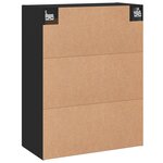 vidaXL Armoire murale noir 69 5x34x90 cm bois d'ingénierie