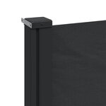 vidaXL Auvent latéral rétractable noir 220x300 cm