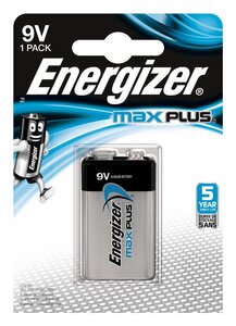 Blister de 1 Piles Carré MAXPLUS 9V 6LR61 E-Block ENERGIZER