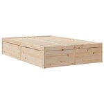 vidaXL Lit avec matelas 140x190 cm bois massif de pin