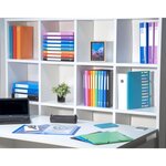 EXACOMPTA Classeur extra large avec étiquette - 242 x 297 mm - 4 anneaux - Ø 30 mm - Ecart 80 polypropylene opaque 7/10 eme - Noir