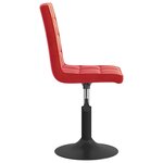 vidaXL Chaises à manger pivotantes lot de 2 rouge bordeaux velours