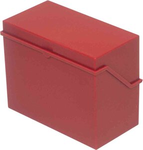Petite boite pour fiche A5 à l'italienne Rouge HELIT