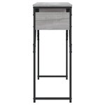 vidaXL Table console avec étagère sonoma gris 105x30x75 cm