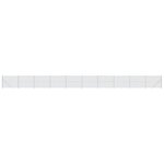 vidaXL Clôture en mailles de chaîne avec bride argenté 2 2x25 m