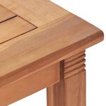 vidaXL Table à dîner de jardin 150x90x75 cm Bois de teck massif