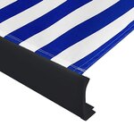 vidaXL Store à cassette motorisé 350x250 cm Bleu et blanc