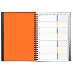 Carnet d'adresses International A5 avec reliure à spirale double, 90 g/m², 72 feuilles/144 pages