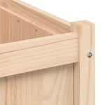 vidaXL Jardinières 2 Pièces bois de pin massif