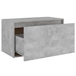 vidaXL Banc d'entrée 80x40x45 cm Gris béton Bois d'ingénierie
