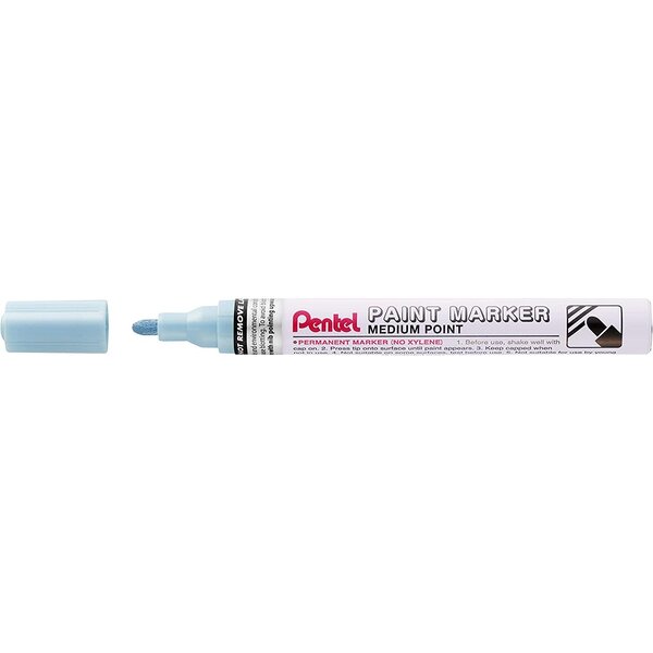Marqueur peinture paint marker  pointe moyenne  bleu ciel nacré pentel
