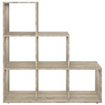 FMD Séparateur de pièce 6 compartiments 104 3x32 6x106 5cm chêne sable