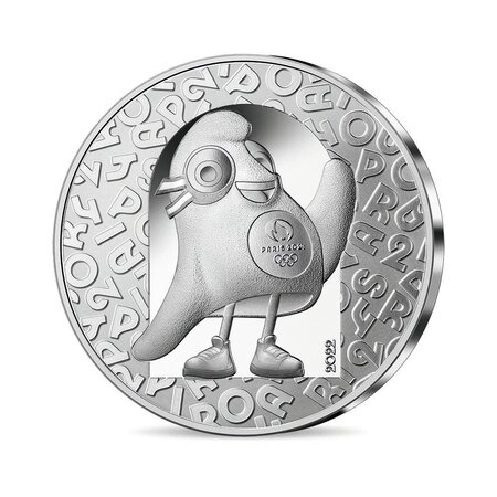 Jeux olympiques de paris 2024 - monnaie de 10€ argent - la mascotte - La  Poste