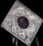 Pièce de monnaie en Argent 10 Dollars g 50 Millésime 2017 Holy Windows NOTRE DAME CATHEDRAL