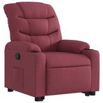 vidaXL Fauteuil inclinable rouge bordeaux tissu