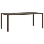 vidaXL Ensemble de bistro de jardin 9 Pièces coussins marron poly rotin
