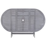 vidaXL Table de jardin pliable 160x85x75 cm Bois d'acacia massif