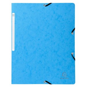 Chemise à élastique sans rabat carte lustrée 400gm2 - A4 - Couleurs assorties x 50 EXACOMPTA