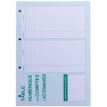 Recharge Numérotée/perforée 58 Feuillets Unis Blanc  Épaisseur Du Papier 90g  Avec Gardes Titrées Pour Classeurs Mouvements De Titres  Liste Des Actionnaires - Format A4 - Autre - Le Dauphin