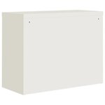 vidaXL Classeur blanc 90x40x110 cm acier