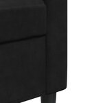 vidaXL Fauteuil Noir 60 cm Velours