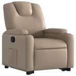 vidaXL Fauteuil inclinable Cappuccino Similicuir