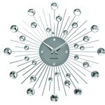Horloge ronde en métal sunburst 30 cm