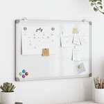 vidaXL Tableau blanc magnétique 40x30x1 7 cm aluminium