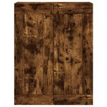 vidaXL Armoire murale chêne fumé 69 5x34x90 cm bois d'ingénierie