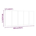vidaXL Tête de lit Chêne sonoma 200x1 5x80 cm Bois d'ingénierie