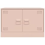 vidaXL Meuble TV rose 67x39x44 cm acier