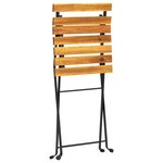 vidaXL Mobilier de bistro pliable 3 Pièces Bois d'acacia solide