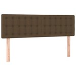 vidaXL Sommier à lattes de lit avec matelas Marron foncé 140x190 cm