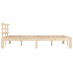 vidaXL Cadre de lit sans matelas bois massif 160x200 cm