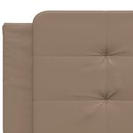 vidaXL Cadre de lit sans matelas cappuccino 200x200 cm similicuir
