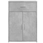 vidaXL Buffet gris béton 60x30x84 cm bois d'ingénierie