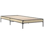 vidaXL Cadre de lit sans matelas chêne sonoma 75x190 cm