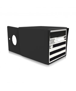 Boite aux lettres noire 2 portes "Breizh"