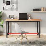 vidaXL Dessus de bureau 150x55x2 5 cm bois massif de hêtre