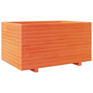 vidaXL Jardinière cire marron 90x60x49 5 cm bois de pin massif