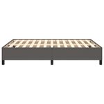 vidaXL Cadre de lit Gris 140x190 cm Similicuir