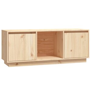 vidaXL Meuble TV 110 5x35x44 cm Bois de pin massif