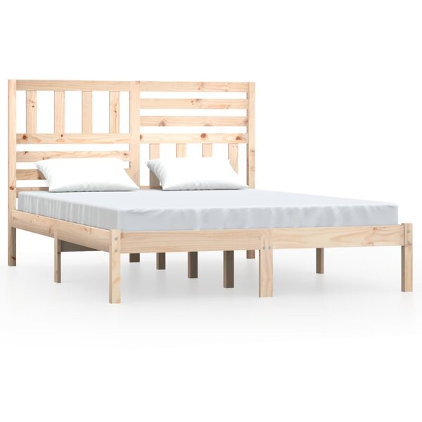 vidaXL Cadre de lit 120x190 cm petit double bois massif de pin