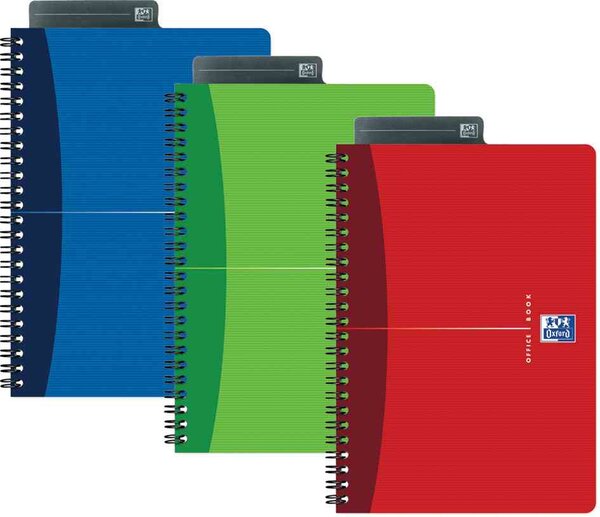Cahier reliure spirale 21 x 29,7 cm 180 pages 90g petits carreaux Aléatoire OXFORD