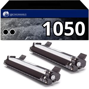 123CONSOMMABLES - TN-1050 - Toner compatible avec Brother TN1050 TN-1050 pour MFC-1910W DCP-1612W DCP-1610W DCP-1512 HL-1112 MFC-1810 HL-1110 DCP-1510 HL-1210W HL-1212W