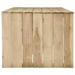 vidaXL Ensemble à manger d'extérieur 7 Pièces Bois de pin imprégné