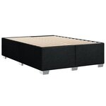 vidaXL Cadre de lit sans matelas noir 140x190 cm tissu